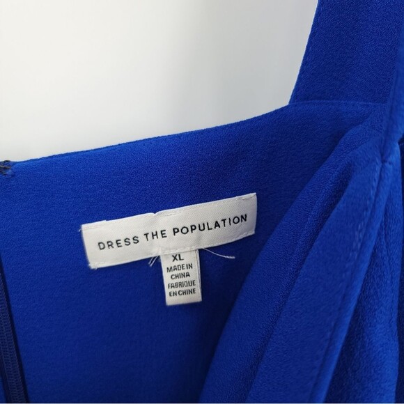 Dress the Population Blue Midi Dress - Picture 7 of 16